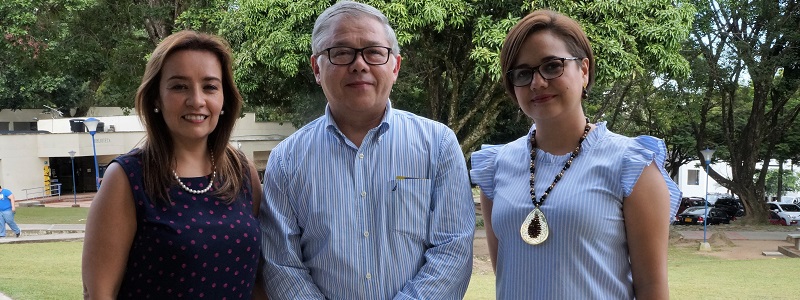 Sandra Vargas, José Luis Barceló e Inés Johanna Pinzón